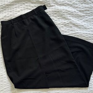 black midi skirt with slit